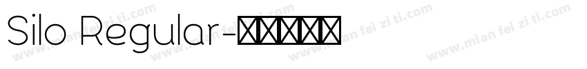 Silo Regular字体转换